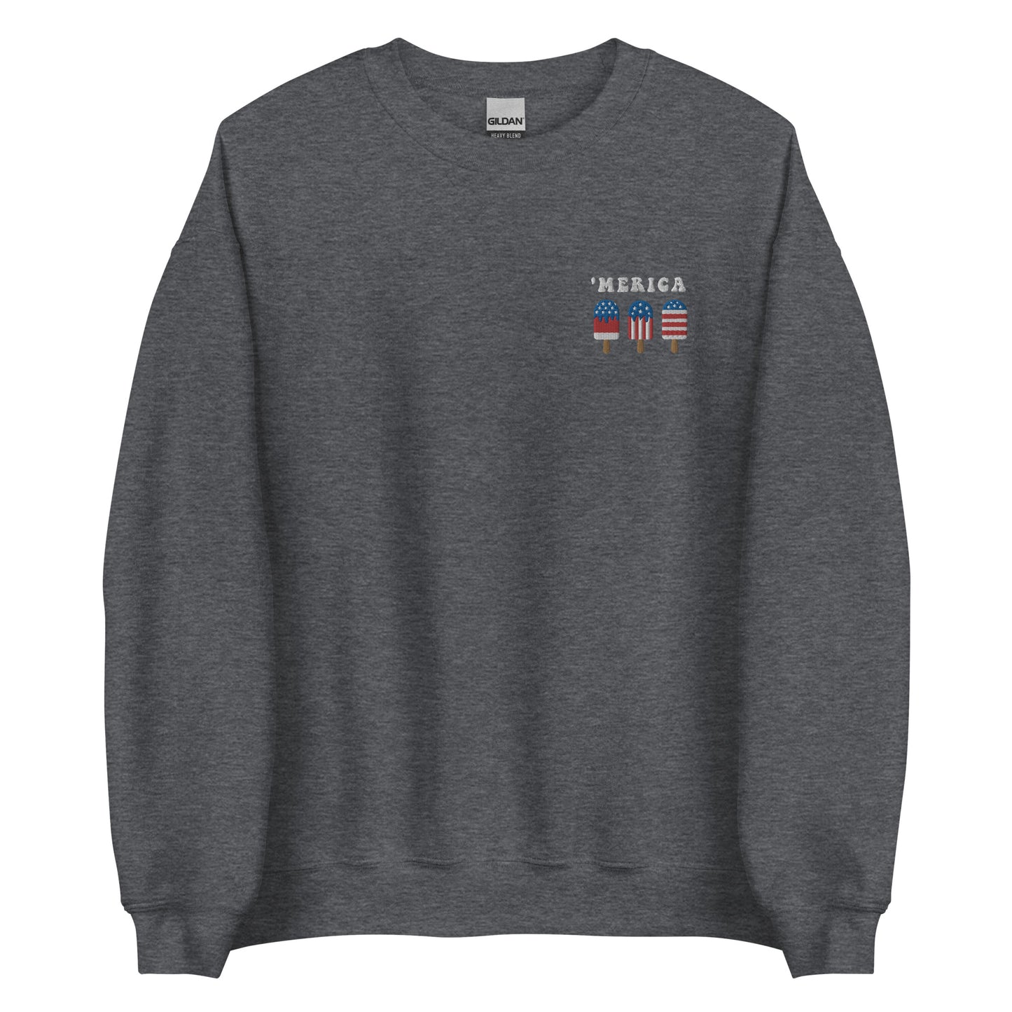 Embroidered 'Merica Popsicle Sweatshirt