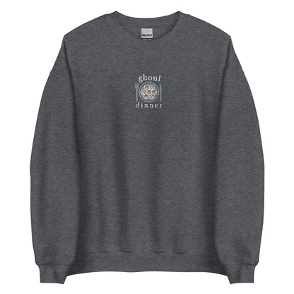 Embroidered Ghoul Dinner Sweatshirt