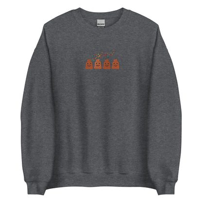 Embroidered Halloween Pumpkin Trash Sweatshirt