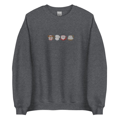 Embroidered Christmas Mug Sweatshirt