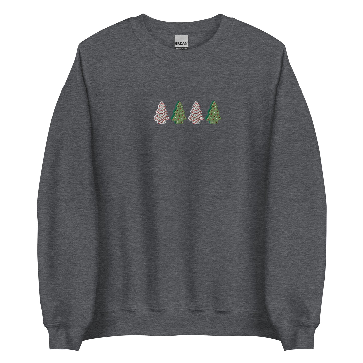 Embroidered Christmas Tree Snack Sweatshirt