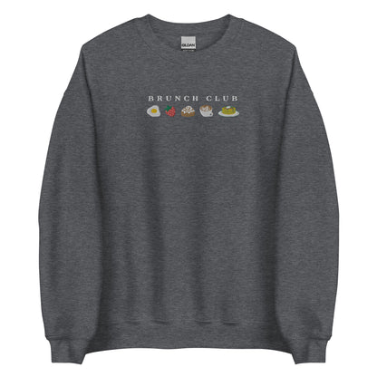 Embroidered Brunch Club Sweatshirt