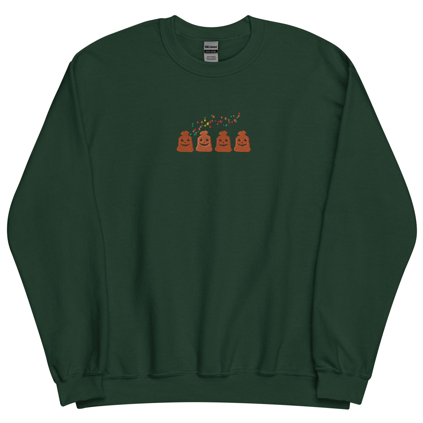 Embroidered Halloween Pumpkin Trash Sweatshirt