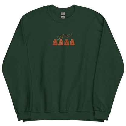 Embroidered Halloween Pumpkin Trash Sweatshirt