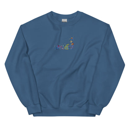 Embroidered Ocean Sweatshirt