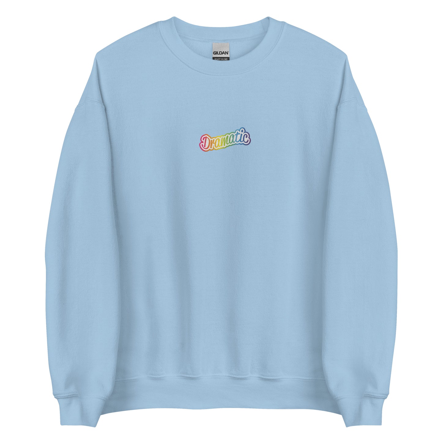 Embroidered Rainbow Y2K Dramatic Sweatshirt