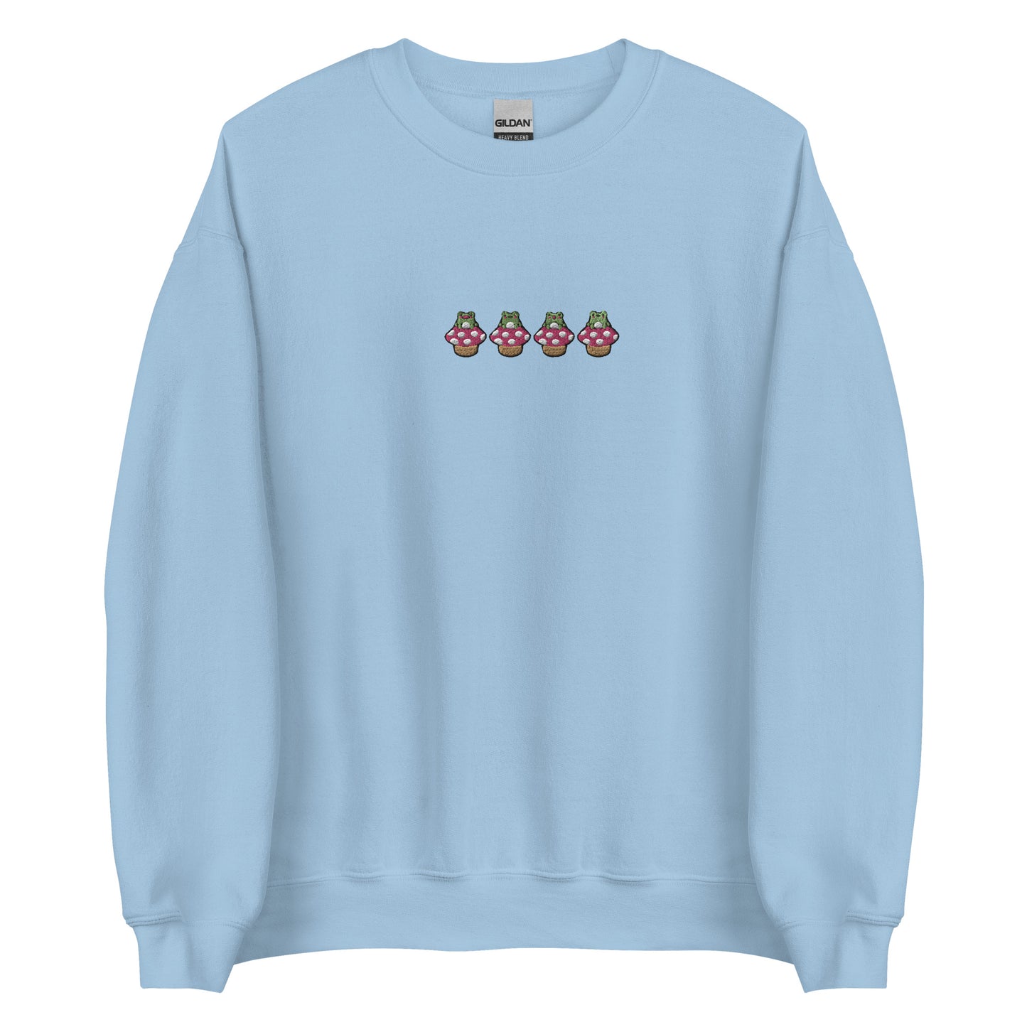 Embroidered Frog Mushroom Sweatshirt