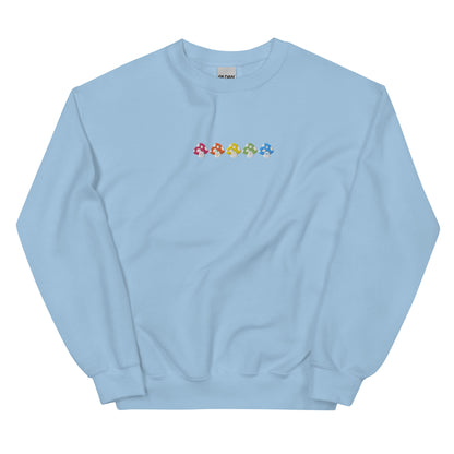 Embroidered Colorful Mushroom Sweatshirt