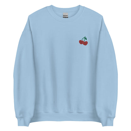 Embroidered Cherry Sweatshirt