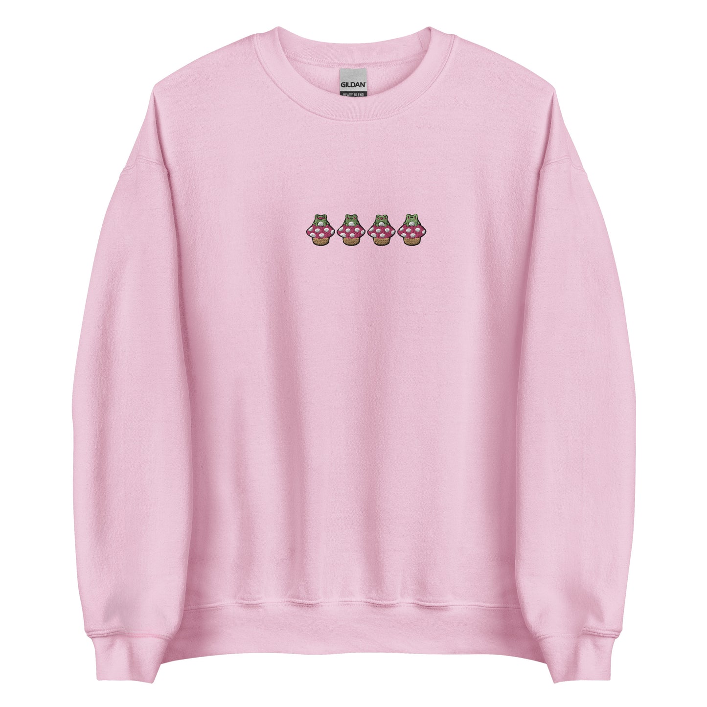 Embroidered Frog Mushroom Sweatshirt