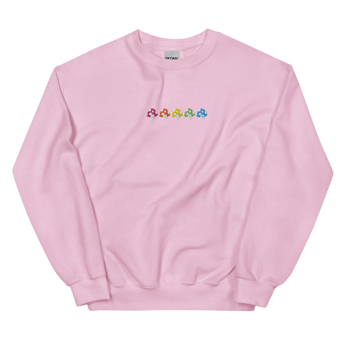 Embroidered Colorful Mushroom Sweatshirt