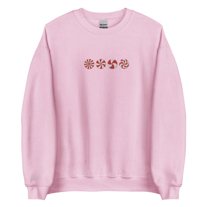 Embroidered Peppermint Sweatshirt