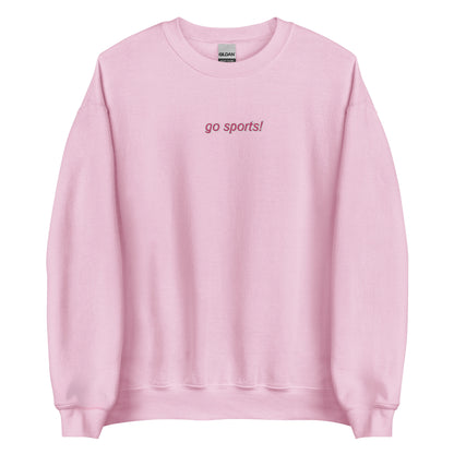 Embroidered Go Sports Sweatshirt