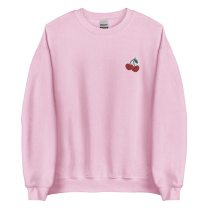 Embroidered Cherry Sweatshirt