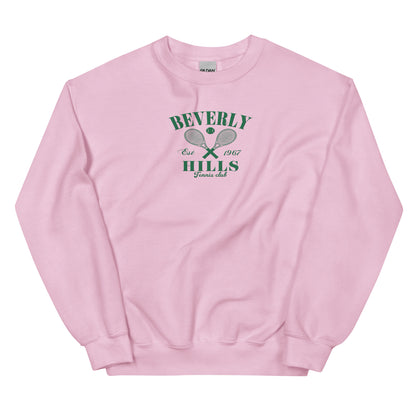 Embroidered Beverly Hills Tennis Sweatshirt