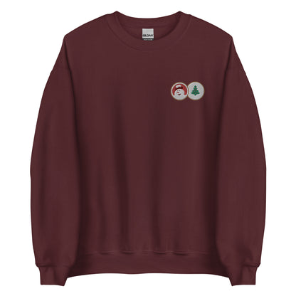 Embroidered Christmas Cookies Sweatshirt