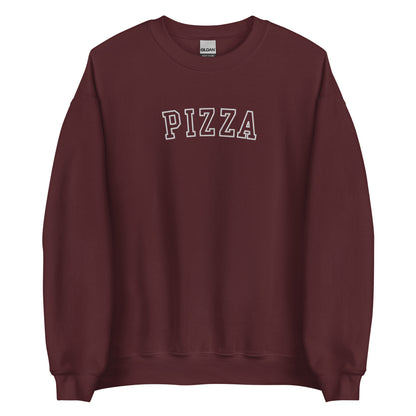 Embroidered Pizza Sweatshirt