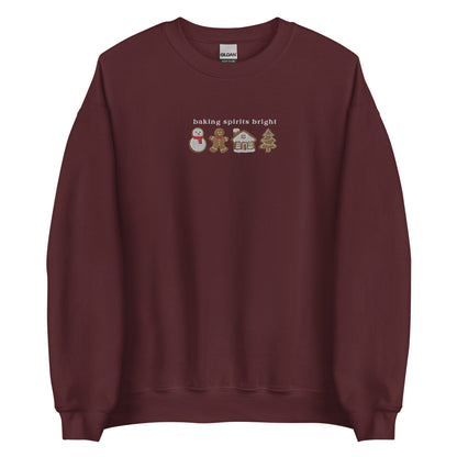 Embroidered Baking Spirits Bright Sweatshirt