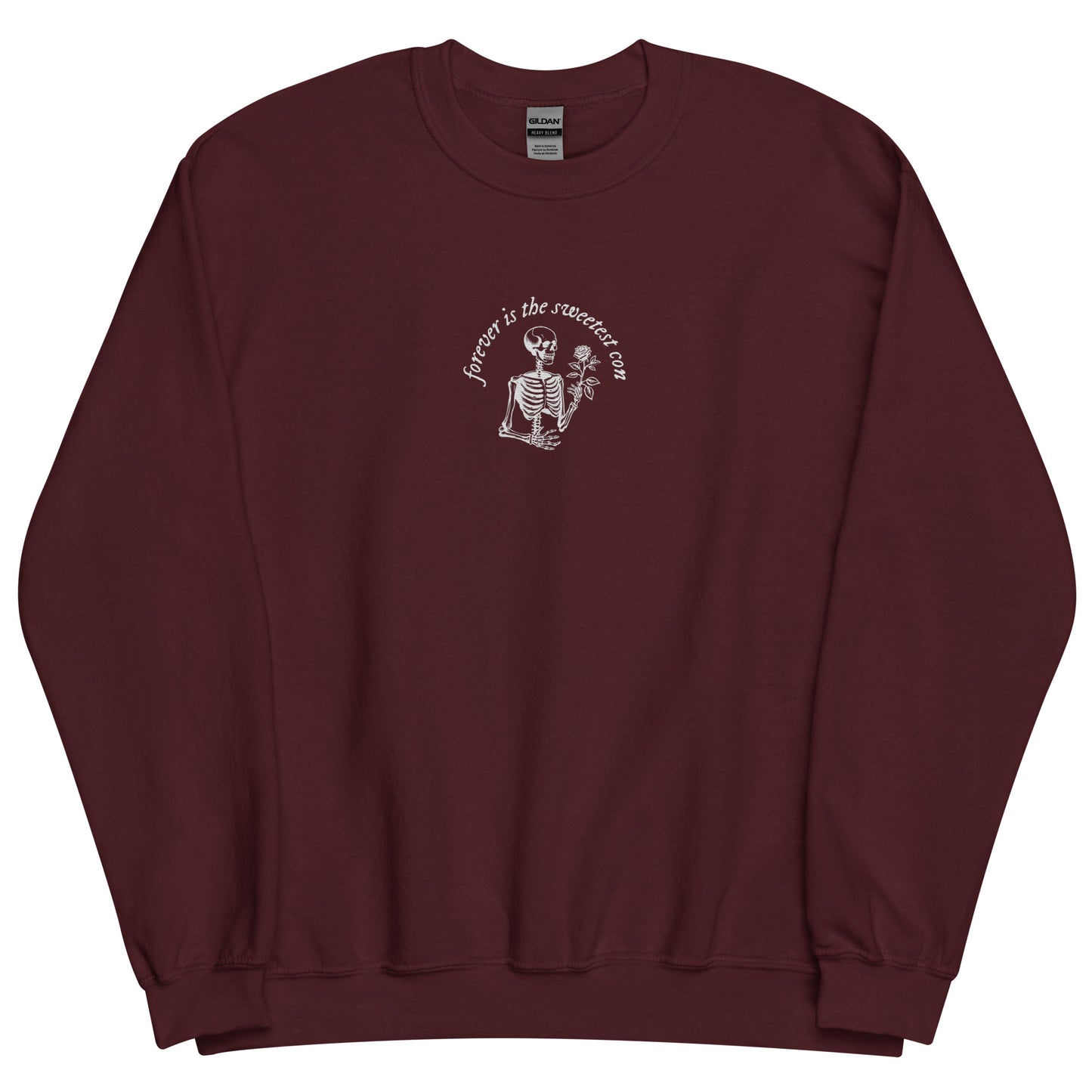 Embroidered Forever Is the Sweetest Con Sweatshirt