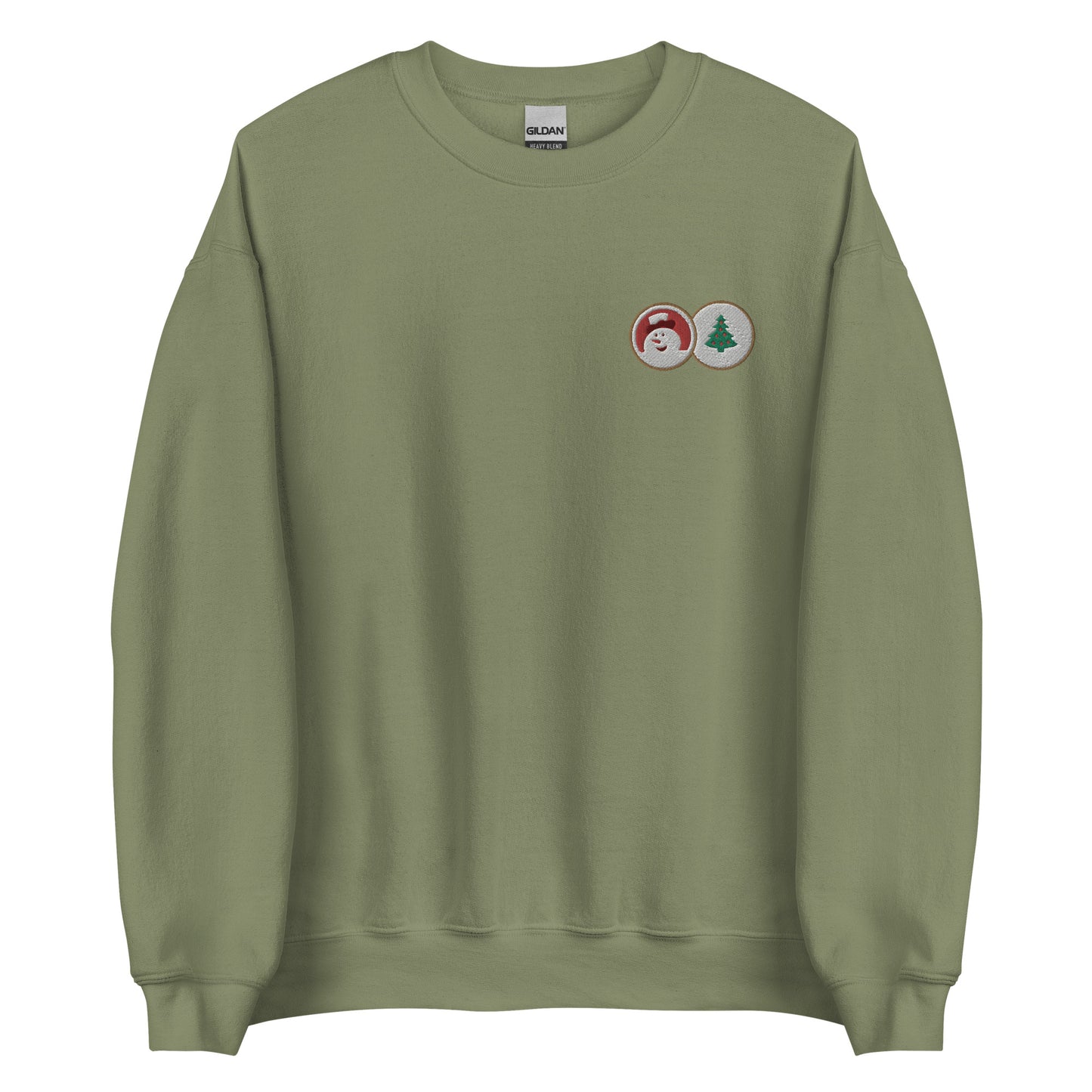 Embroidered Christmas Cookies Sweatshirt