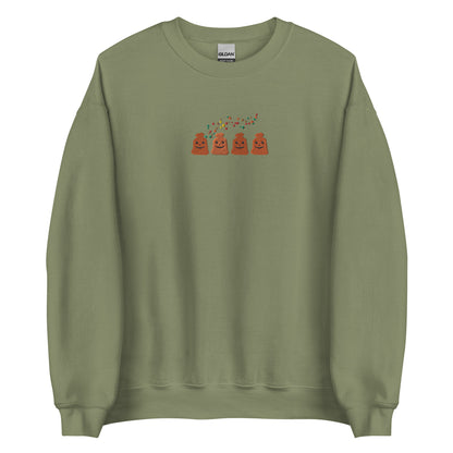 Embroidered Halloween Pumpkin Trash Sweatshirt