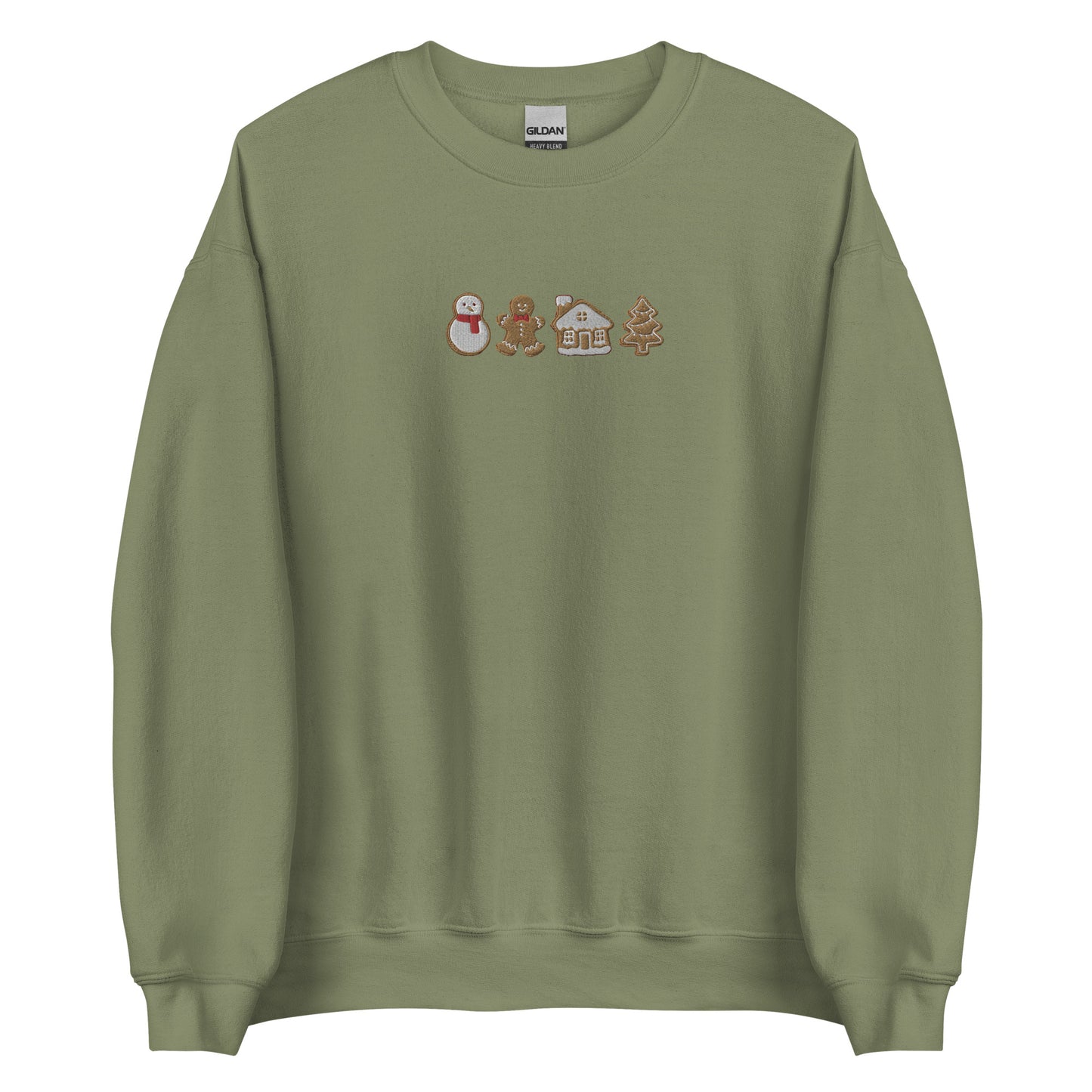 Embroidered Christmas Cookie Sweatshirt