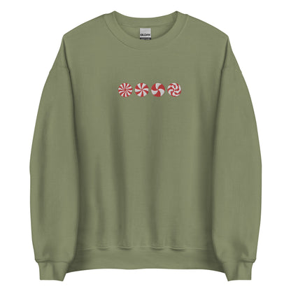 Embroidered Peppermint Sweatshirt