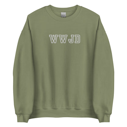 Embroidered WWJD Sweatshirt