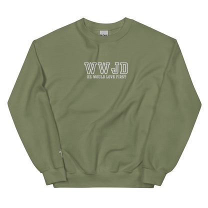 Embroidered WWJD Sweatshirt