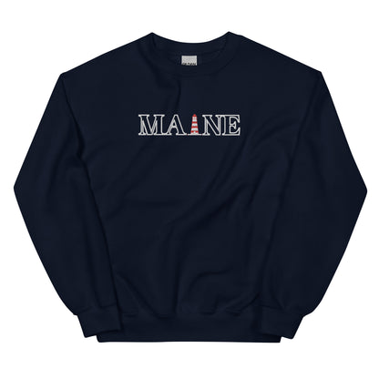 Embroidered Maine Sweatshirt