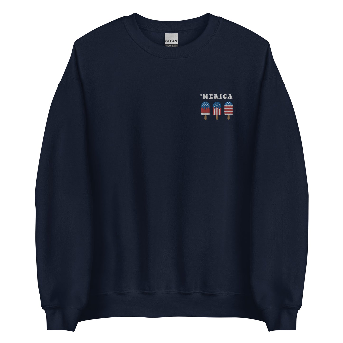 Embroidered 'Merica Popsicle Sweatshirt