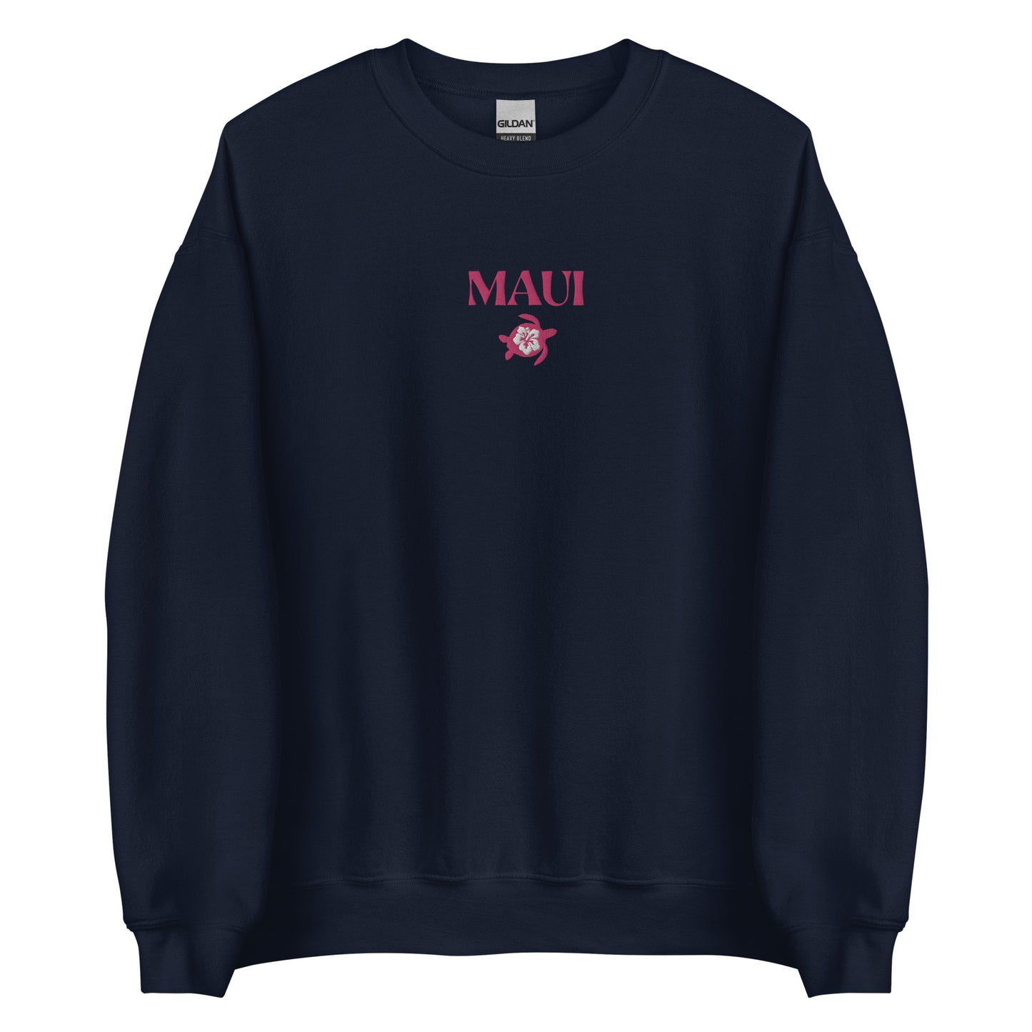 Embroidered Maui Turtle Hibiscus Sweatshirt