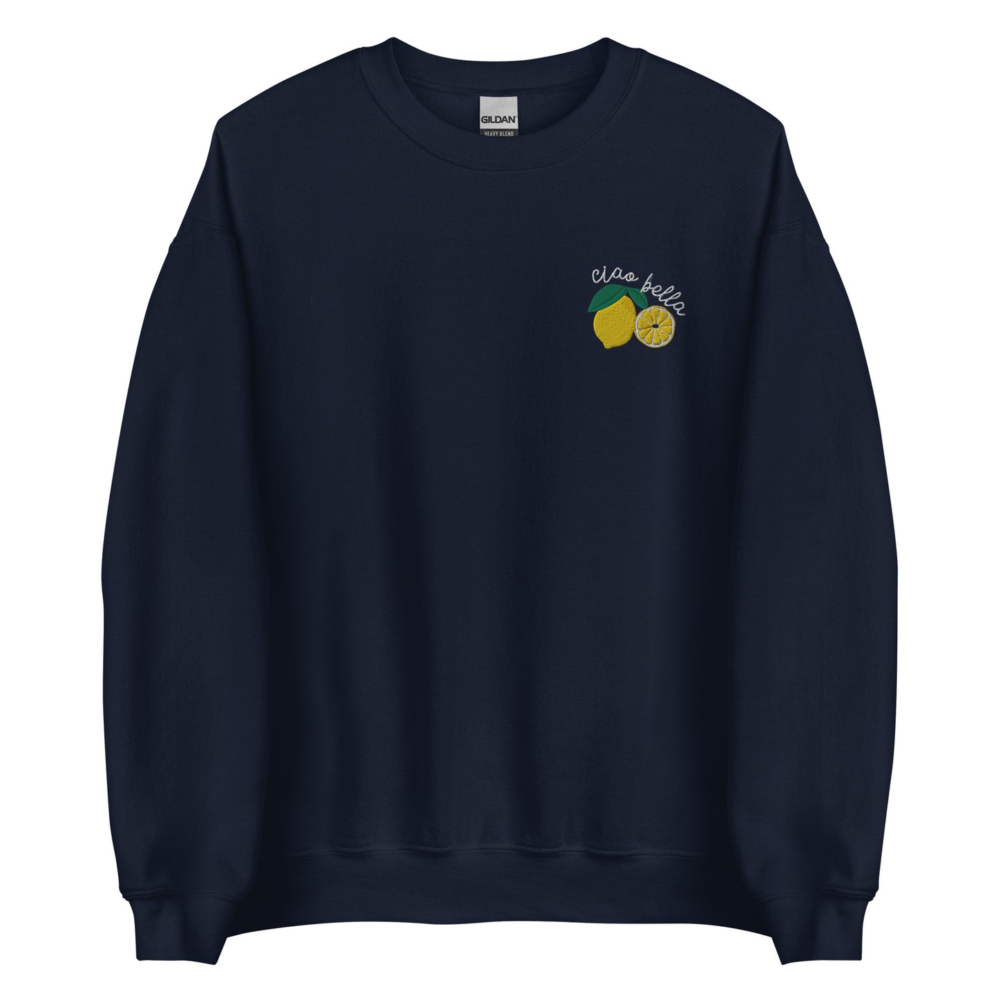 Embroidered Lemon Ciao Bella Sweatshirt