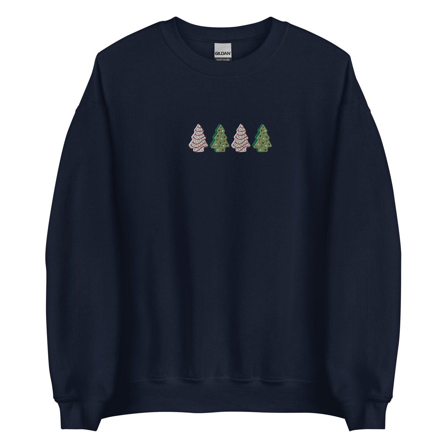 Embroidered Christmas Tree Snack Sweatshirt