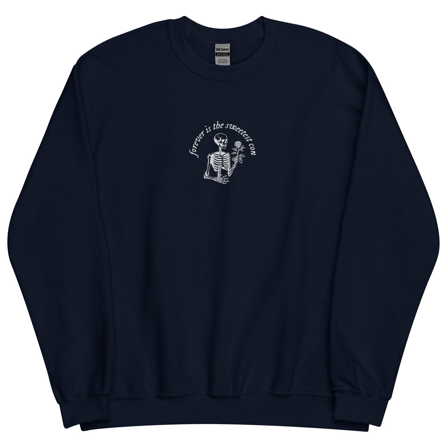 Embroidered Forever Is the Sweetest Con Sweatshirt