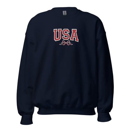 Embroidered USA Sweatshirt