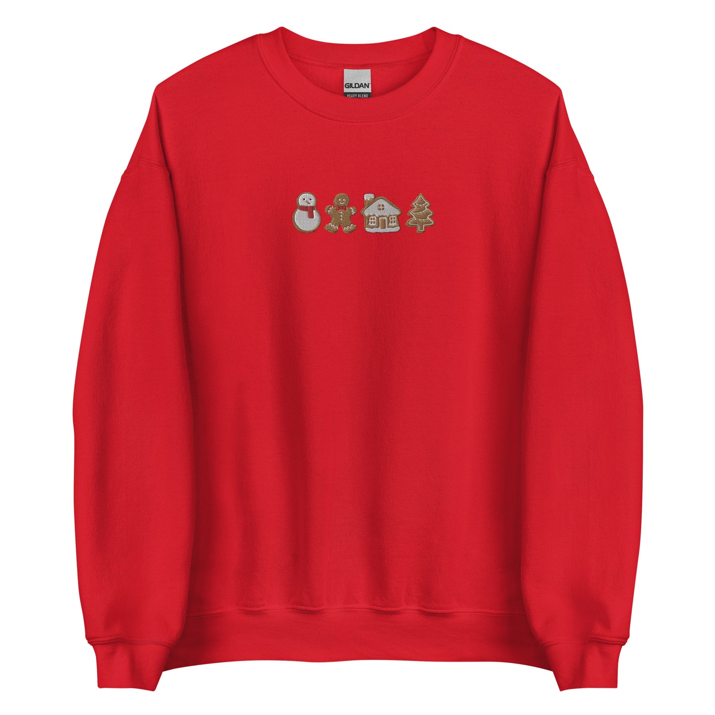 Embroidered Christmas Cookie Sweatshirt