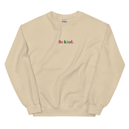 Embroidered Be Kind Sweatshirt