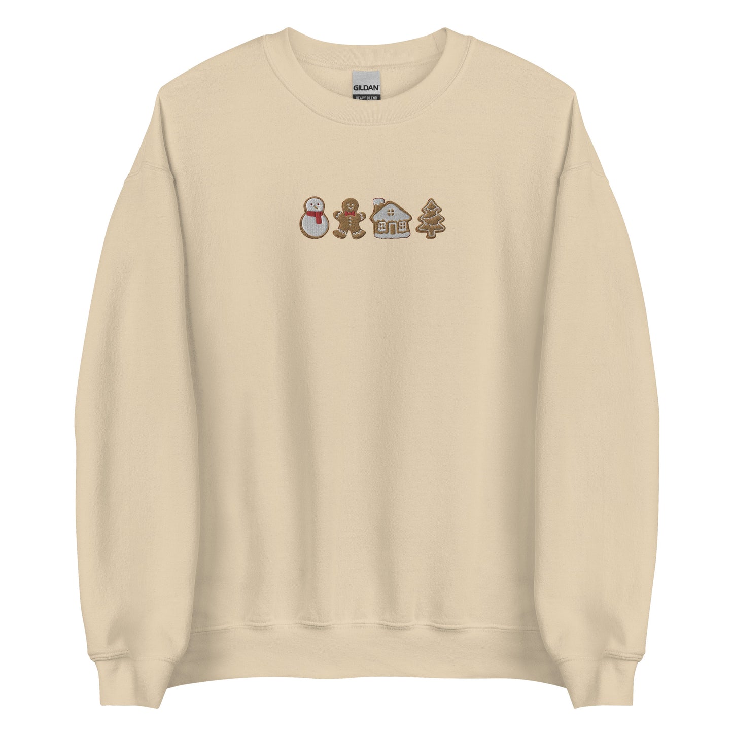 Embroidered Christmas Cookie Sweatshirt