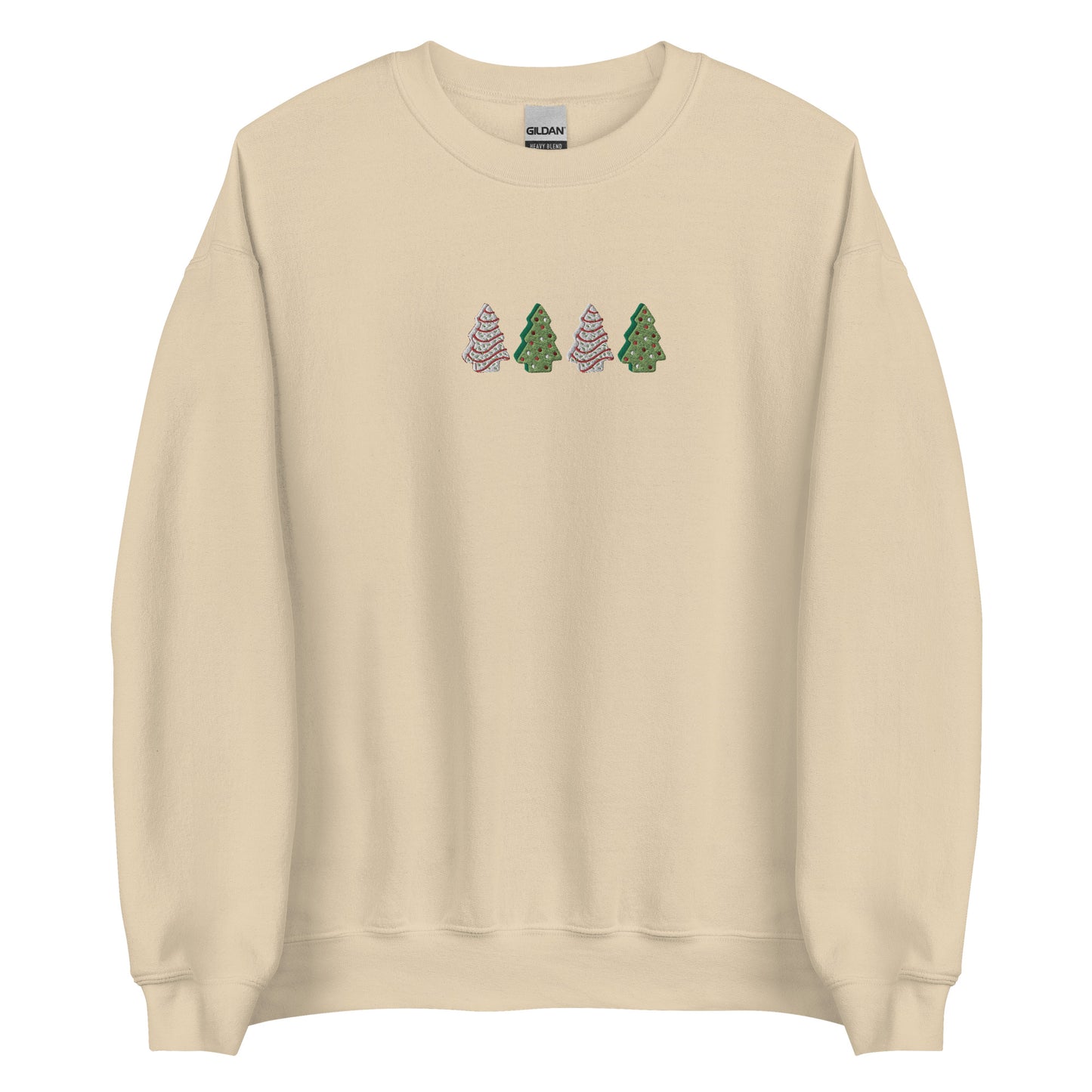 Embroidered Christmas Tree Snack Sweatshirt