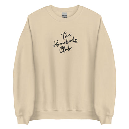 Embroidered The Homebody Club Sweatshirt