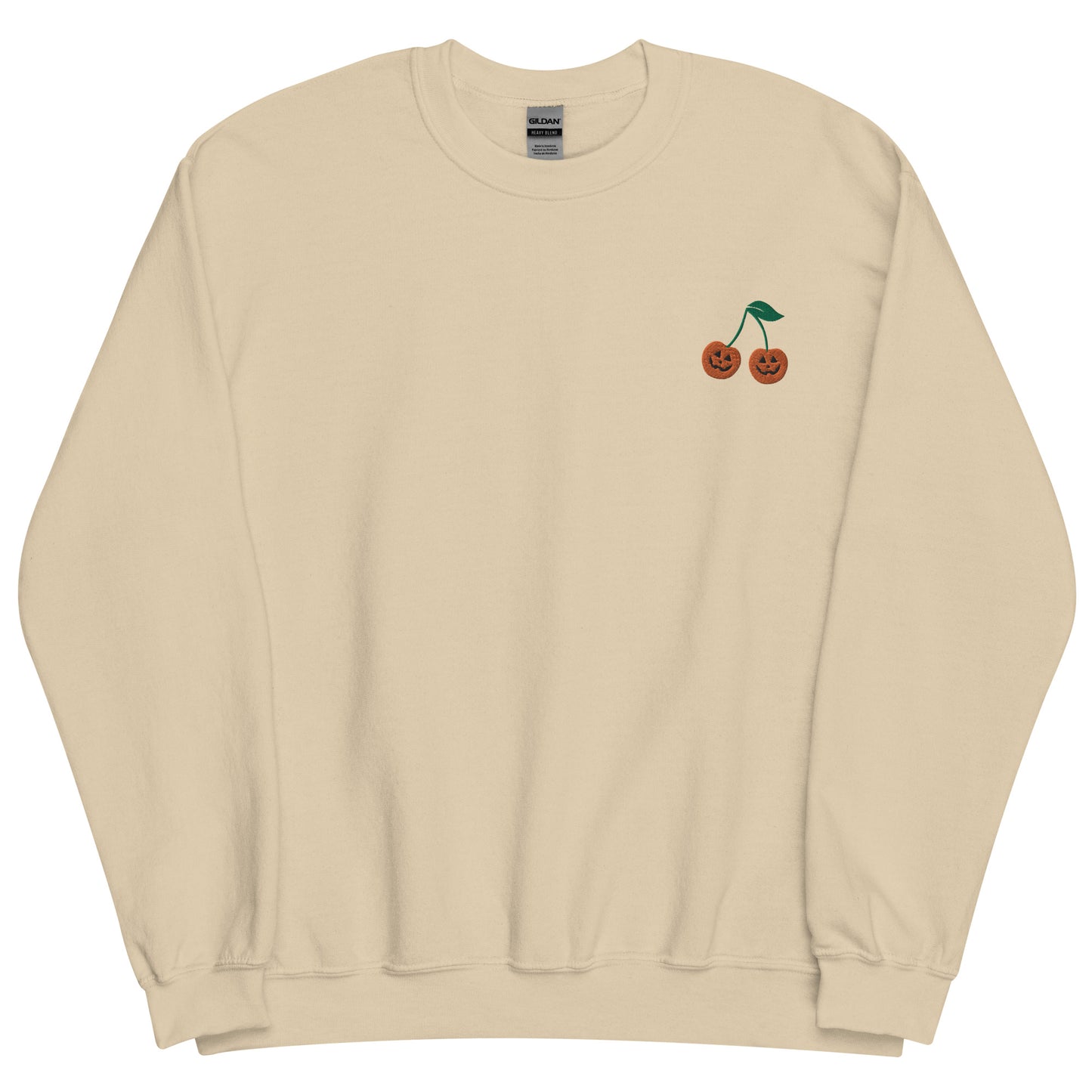 Embroidered Halloween Cherry Sweatshirt