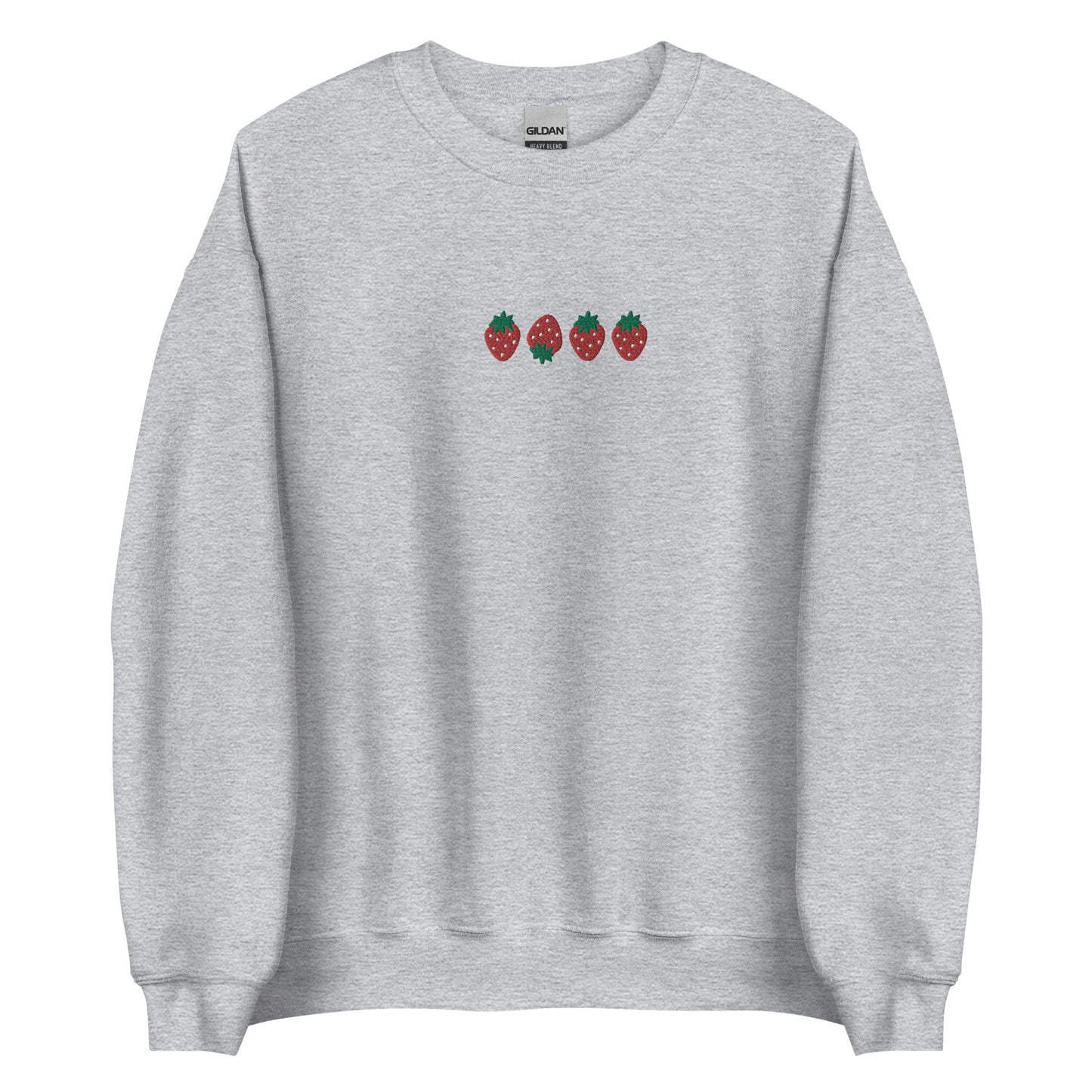 Embroidered Strawberry Crewneck