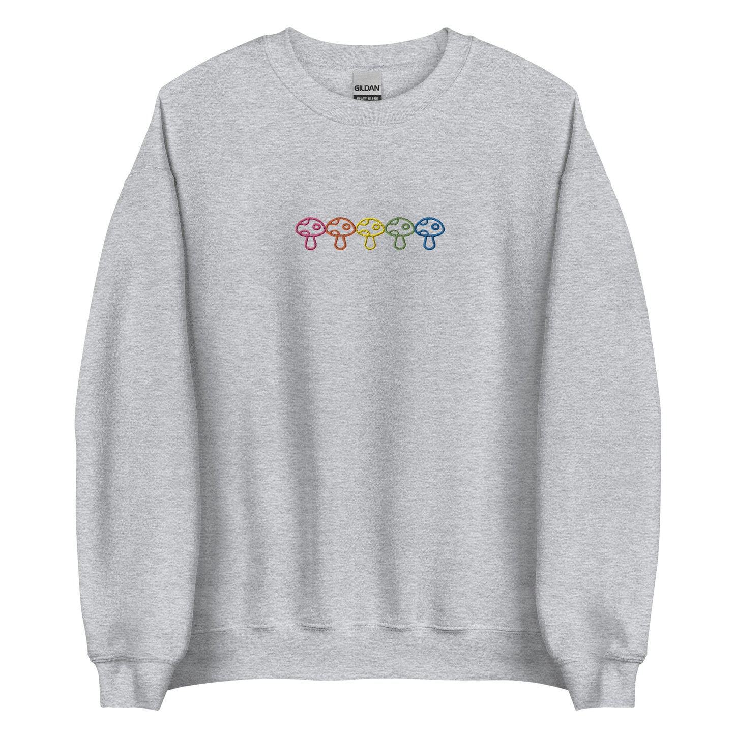 Embroidered Rainbow Mushroom Sweatshirt