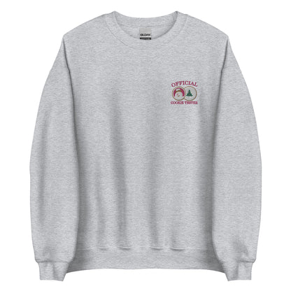 Embroidered Christmas Sugar Cookie Tester Sweatshirt