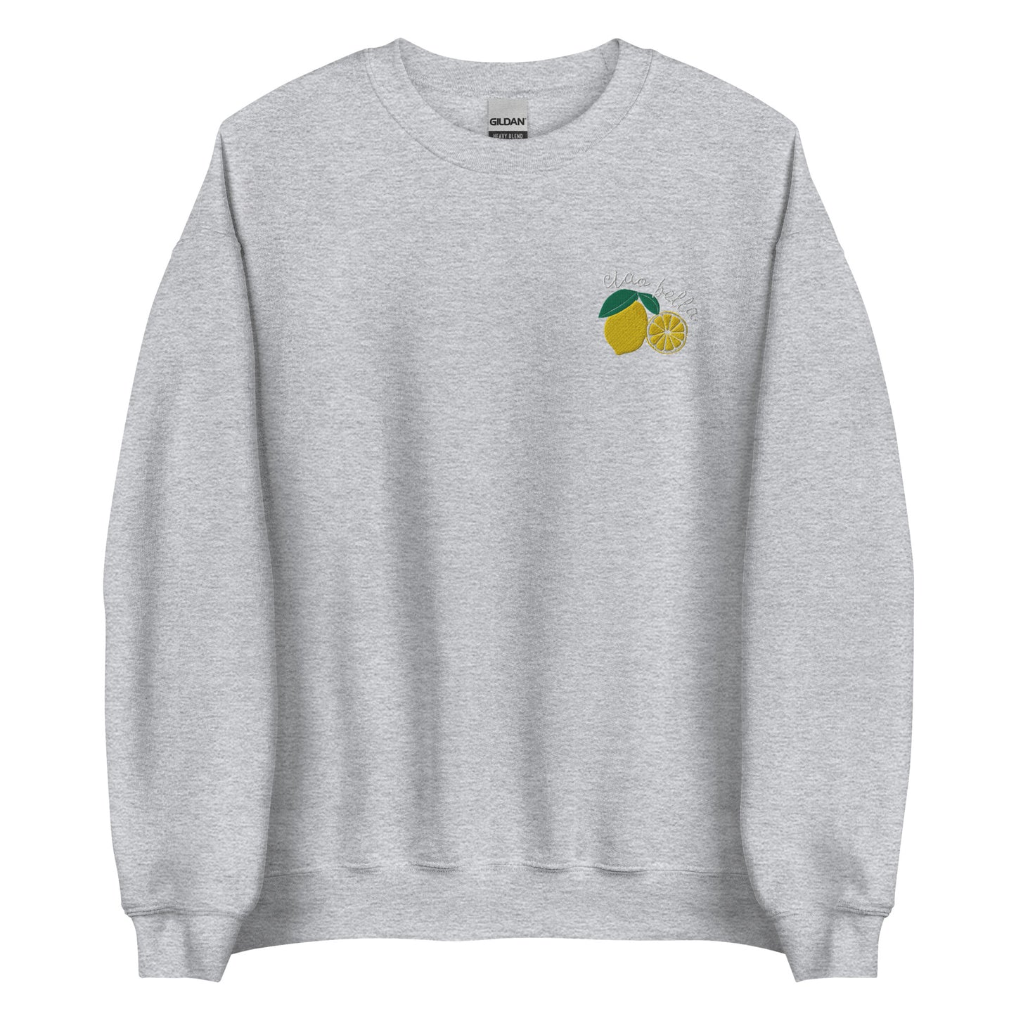 Embroidered Lemon Ciao Bella Sweatshirt