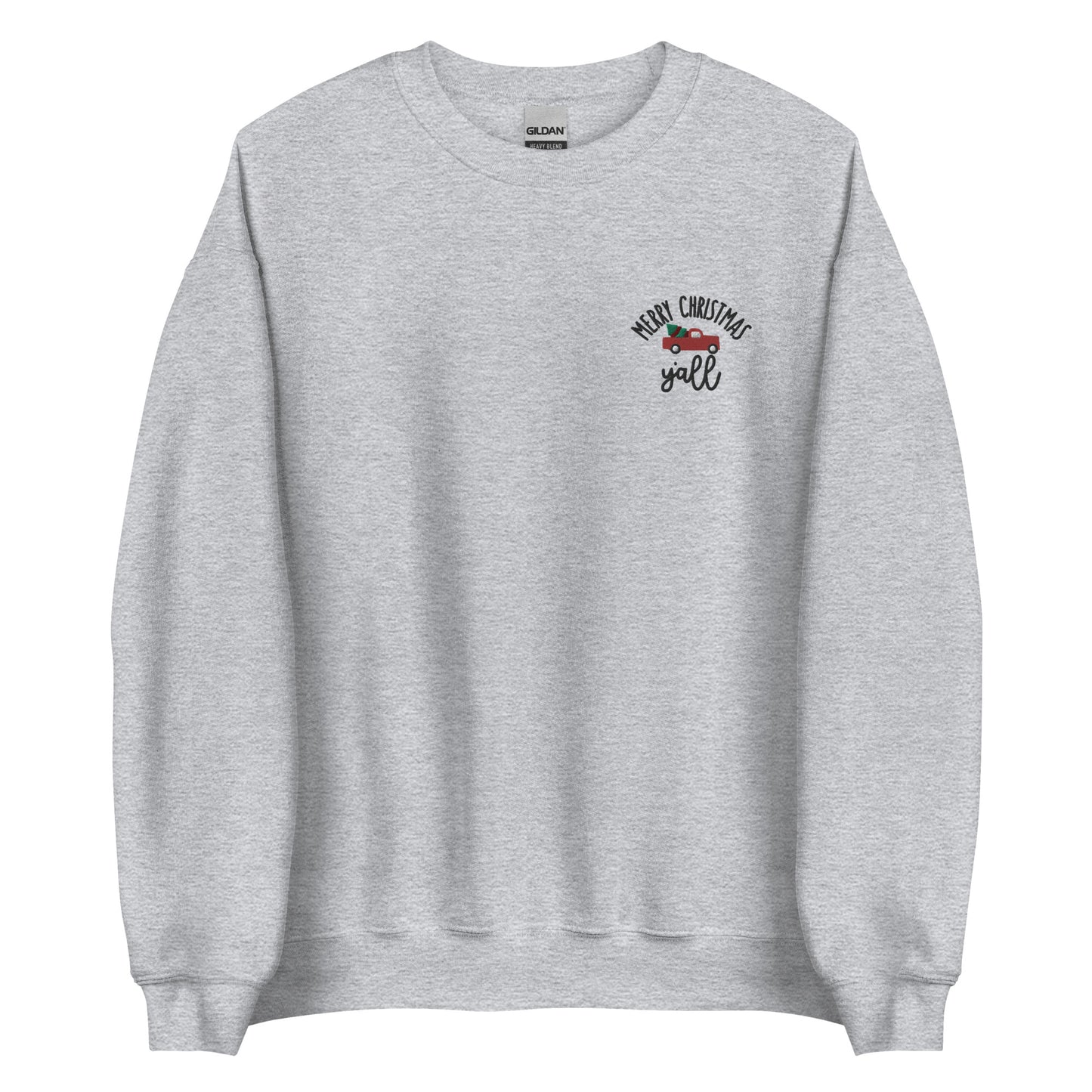 Embroidered Merry Christmas Ya'll Sweatshirt