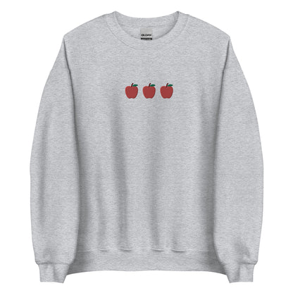 Embroidered Apple Sweatshirt