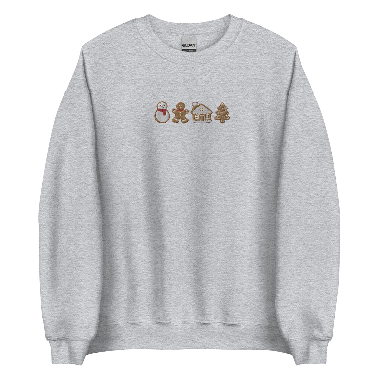 Embroidered Christmas Cookie Sweatshirt