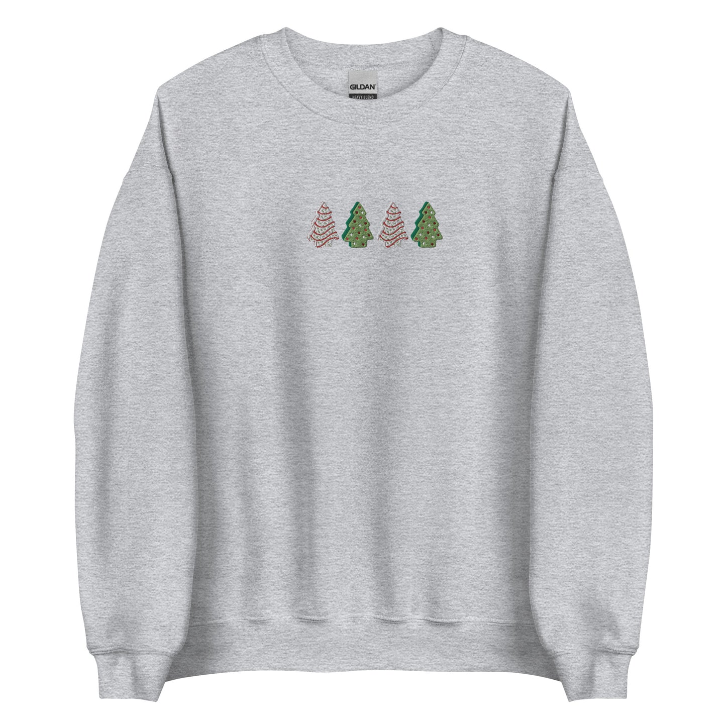 Embroidered Christmas Tree Snack Sweatshirt